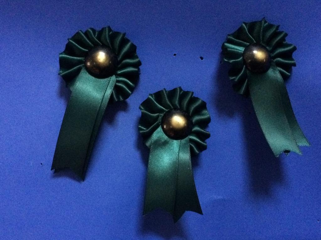  rocking horse green rosettes
