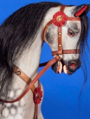 Black rocking horse hair