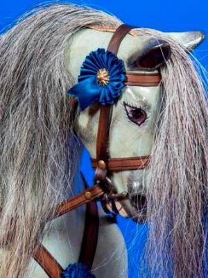 Grey rocking horse hair