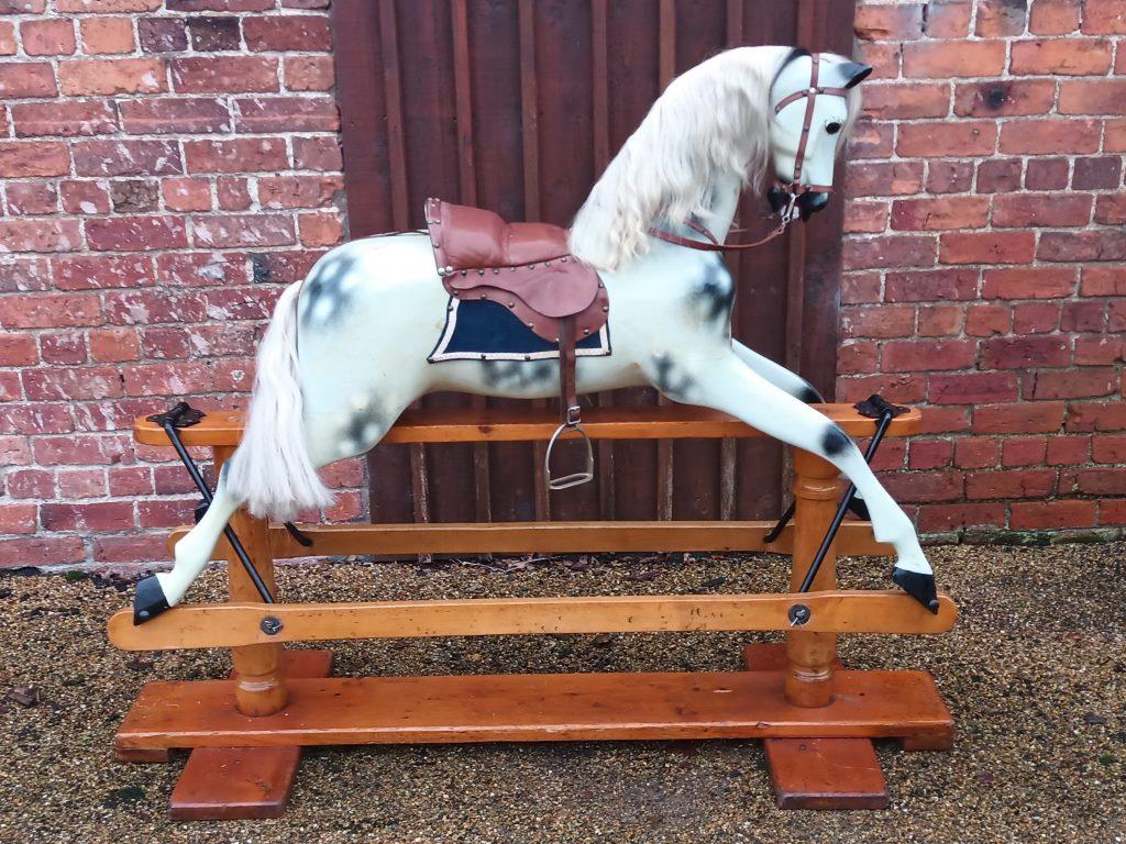 restored lines rocking horse