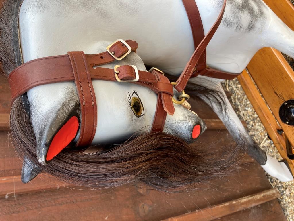 restored antique rocking horse