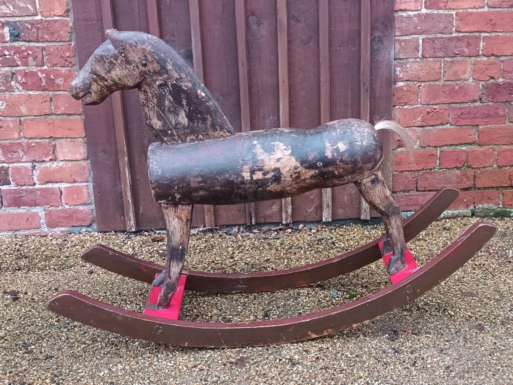 folk art rocking horse